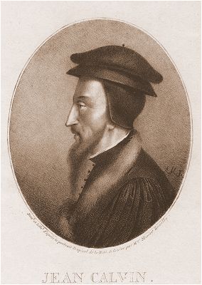Jean Calvin<br />Lithographie von (Gottfried?) Engelmann (1788-1839) vor 1836