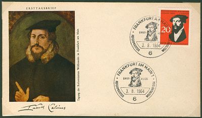 Johannes Calvin<br />Ersttagsbrief Deutsche Post 1964