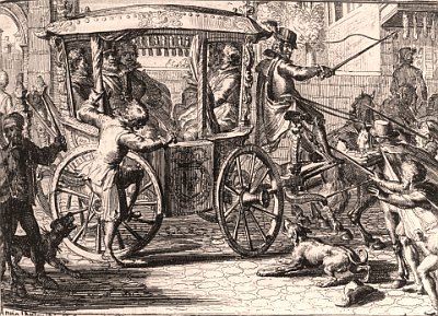 Heinrich IV. Ermordung durch Ravaillac 1610