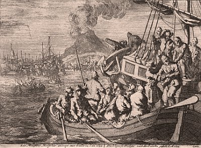 Ungarische Prediger werden auf die Galeeren geschickt 1674