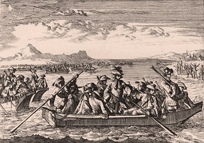 Waldenser - Rückkehr über Genfer See 1698