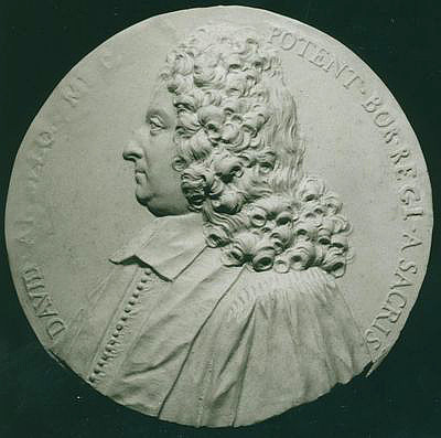 Ancillon, Charles d.J.<br>Pfr. in Berlin, geb. Metz 1651, + Berlin 1723, Gipsmedaille