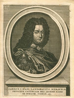 Carl, Landgraf von Hessen-Kassel<br>1654-1730<br>Kupferstich