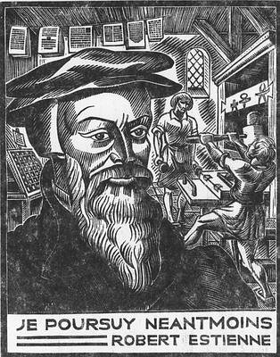 Estienne, Robert<br>1503-1559<br>Buchdrucker in Genf