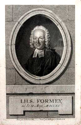 Formey, Jean Samuel<br>1711-1797<br>hugenottischer Theologe, Philosoph und Historiker in Berlin