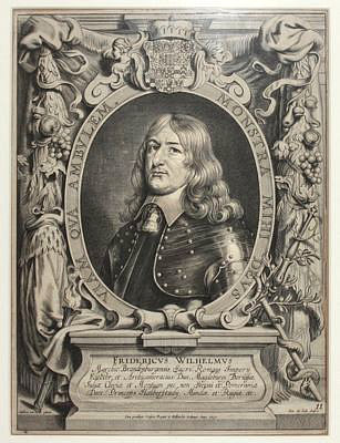 Friedrich Wilhelm der Große Kurfürst von Brandenburg<br>1620-1688<br>Kupferstich