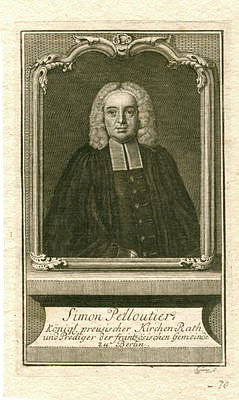 Pelloutier, Simon<br>1694-1757<br>frz.-ref. Pfarrer in Berlin, Kupferstich