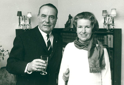 Privat, E. Constantin und Ehefrau<br>1900-1976<br>Vorsitzender des Deutschen Hugenottenvereins von 1950-1971
