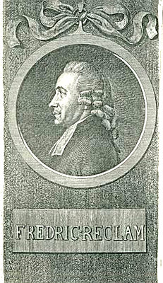 Reclam, Frédéric<br>1741-1789<br>frz.-ref. Pfarrer in Berlin, Radierung