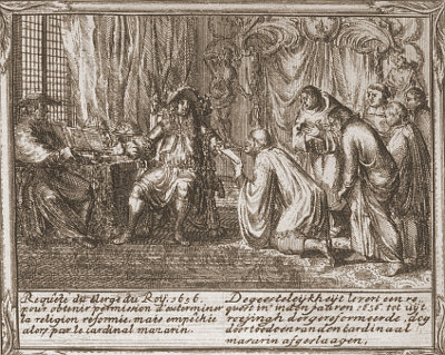 Verfolgung der Hugenotten nach Romeyn de Hooghe<br>Tafel 2 - Ausschnitt B