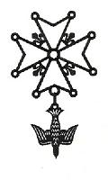 Hugenottenkreuz - Entwurf: Dieter von Andrian - Offizielles Kreuz der DHG