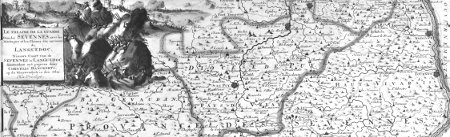 Karte - Camisardenkrieg 1703 (protestantisch)